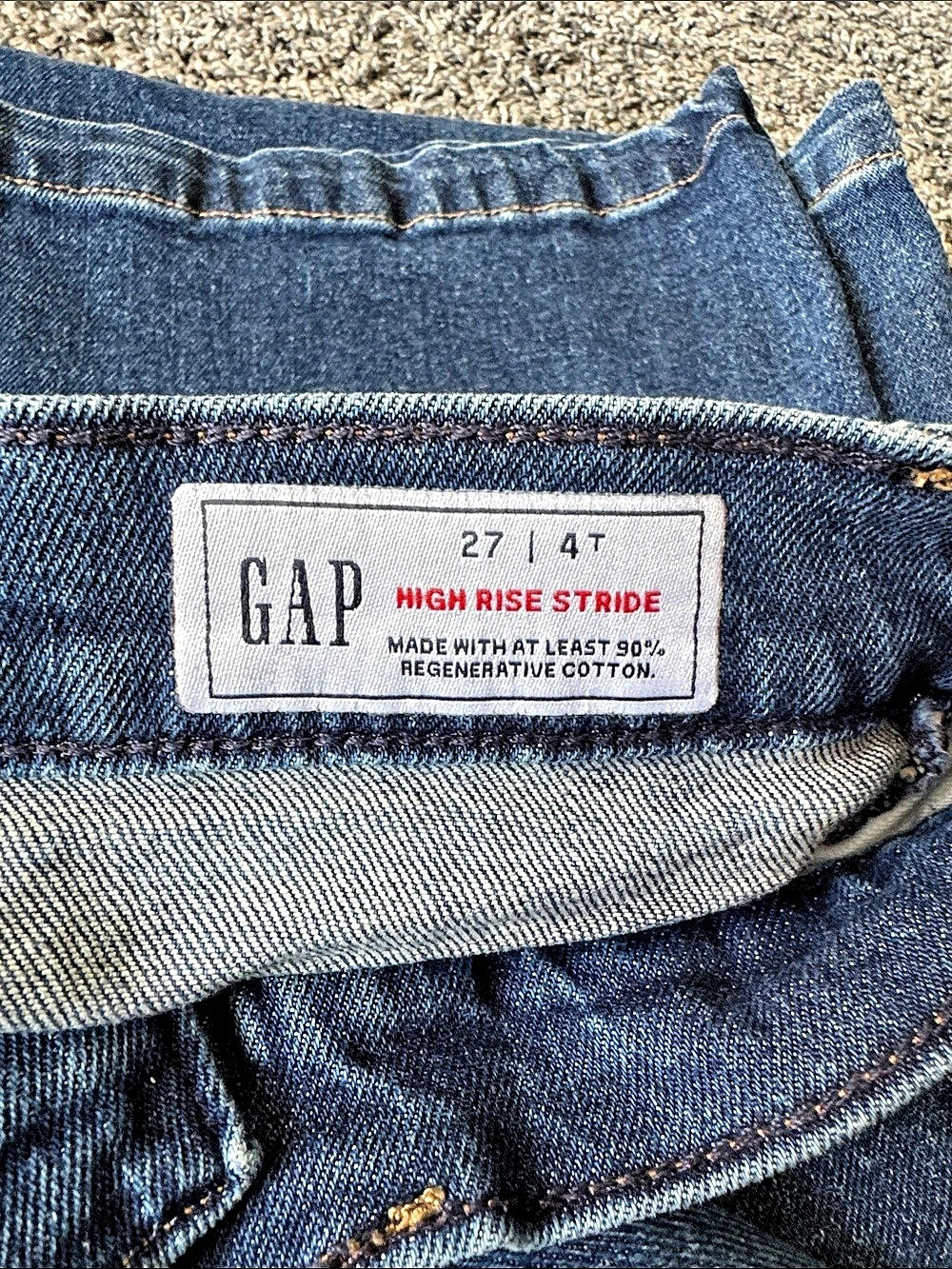 GAP High Rise Stride Jeans Women 4T Blue Jeans